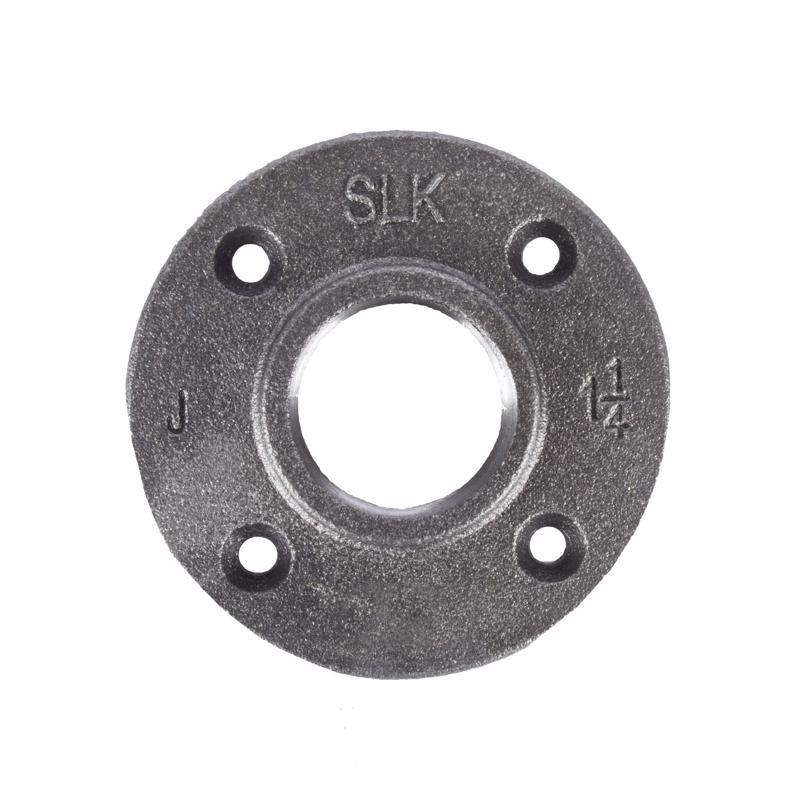 B & K - STZ Industries 1-1/4 in. FIP each Black Malleable Iron Floor Flange