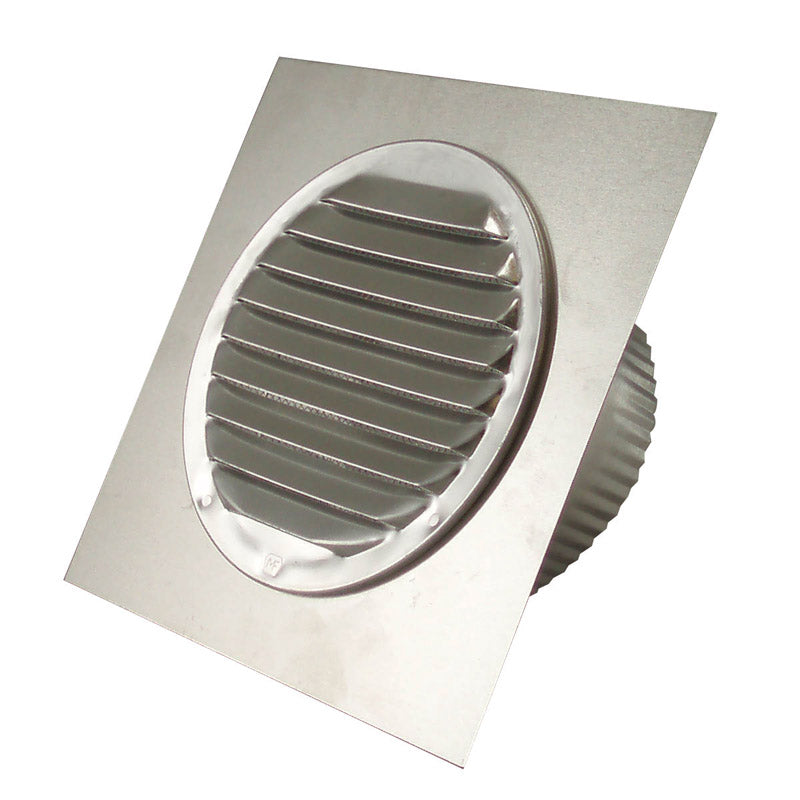 DEFLECT-O - Deflect-O 4 in. W X 4 in. L Silver Aluminum Eave Vent - Case of 6