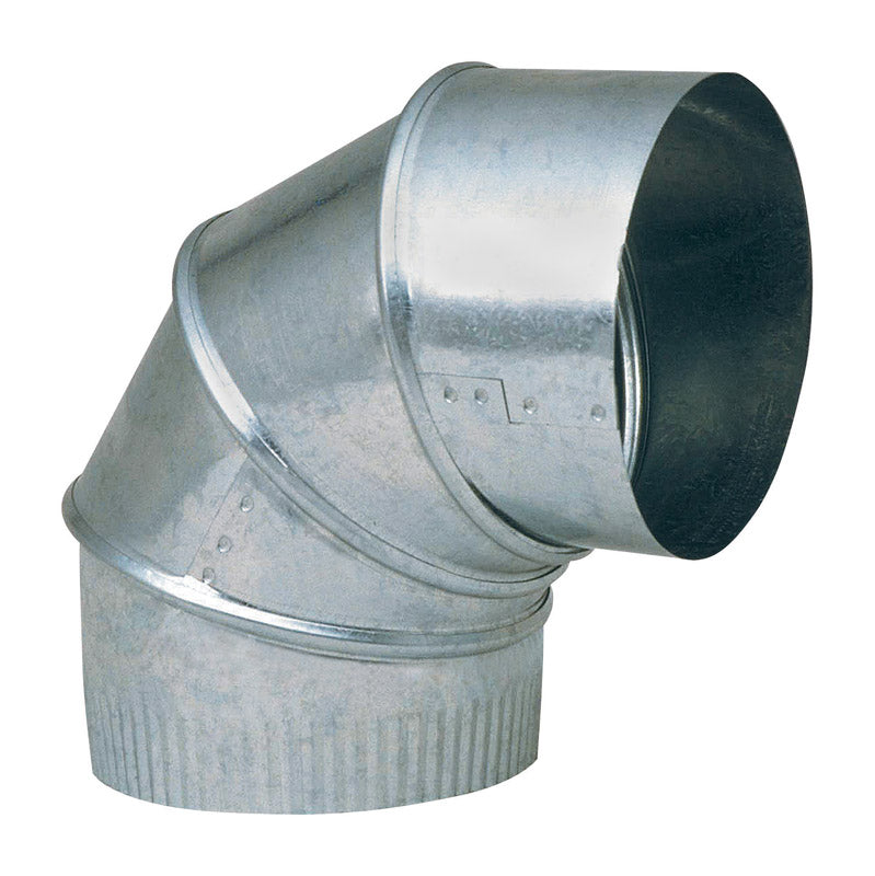 IMPERIAL - Imperial 5 in. D X 5 in. D Adjustable 90 deg Galvanized Steel Stove Pipe Elbow - Case of 8