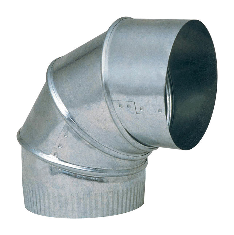 IMPERIAL - Imperial 7 in. D X 7 in. D Adjustable 90 deg Galvanized Steel Furnace Pipe Elbow - Case of 8 [GV0299-C]