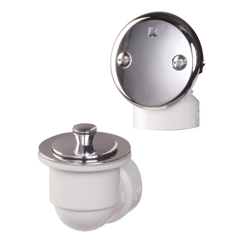 KEENEY - Keeney 1-1/2 in. D Polished Chrome PVC Bath Drain Half Pack