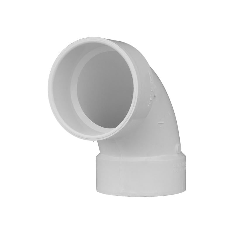 CHARLOTTE PIPE - Charlotte Pipe Schedule 40 6 in. Hub X 6 in. D Hub PVC Elbow 1 pk