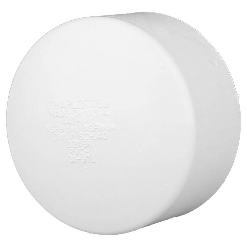 CHARLOTTE PIPE - Charlotte Pipe Schedule 40 6 in. Hub PVC Cap 1 pk