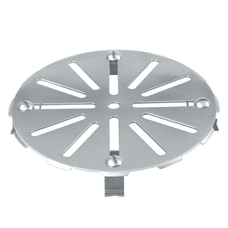 SIOUX CHIEF - Sioux Chief Gripper 7-1/4 in. Chrome Round Stainless Steel Floor Drain Cover