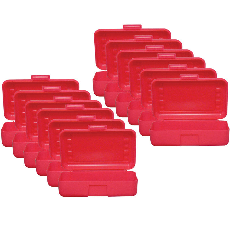 ROMANOFF - Pencil Box, Red, Pack of 12