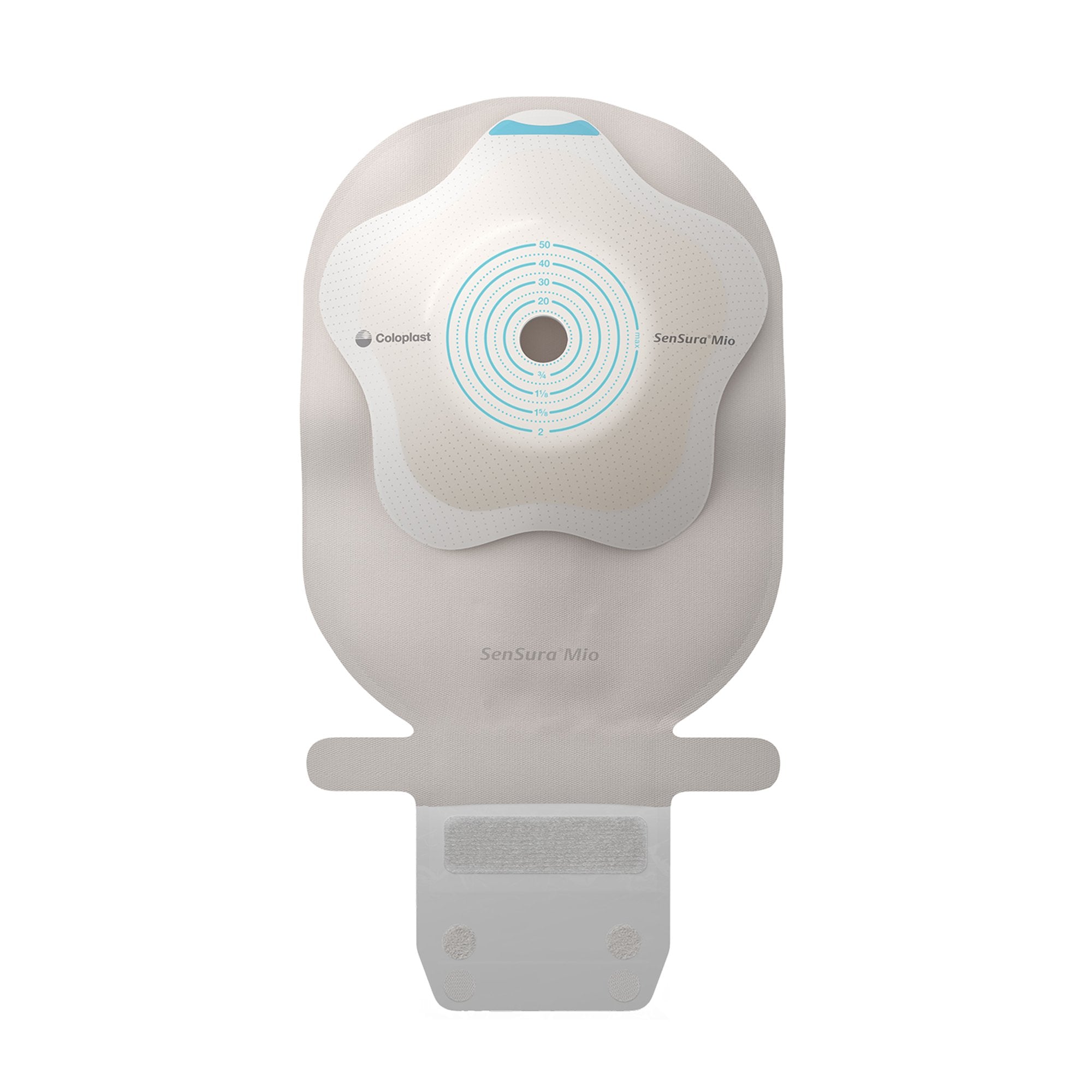 Coloplast - Ostomy Pouch SenSura® Mio Concave One-Piece System 11 Inch Length, Maxi Concave, Trim to Fit 3/8 to 2 Inch Stoma Drainable [10/BX]