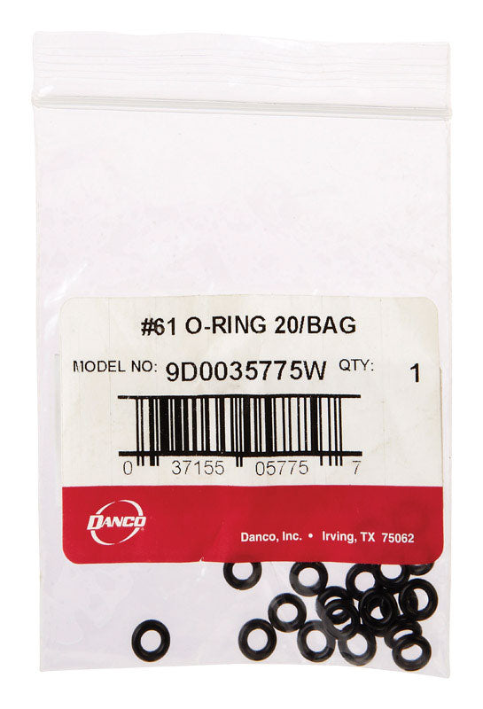 DANCO - Danco 9/32 in. D X 5/32 in. D #61 Rubber O-Ring 20 pk