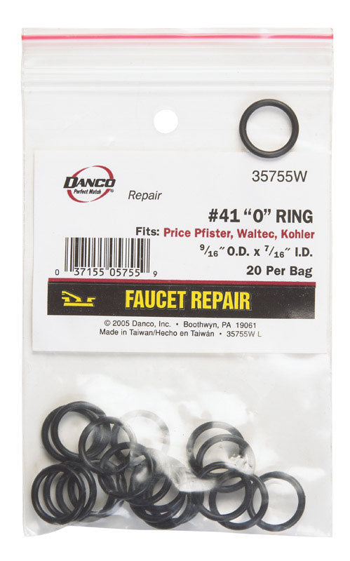 DANCO - Danco 0.56 in. D X 0.44 in. D Rubber O-Ring 20 pk