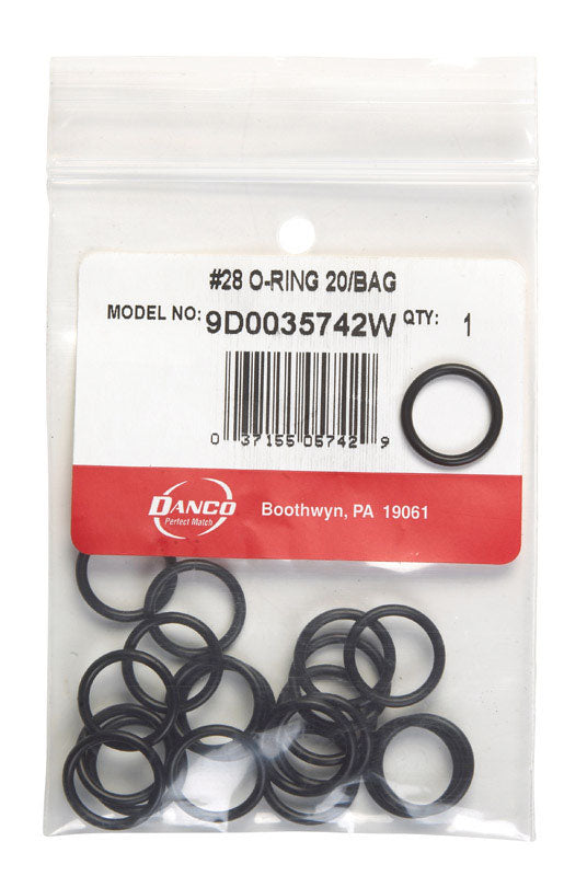 DANCO - Danco 0.62 in. D X 1/2 in. D Rubber O-Ring 20 pk