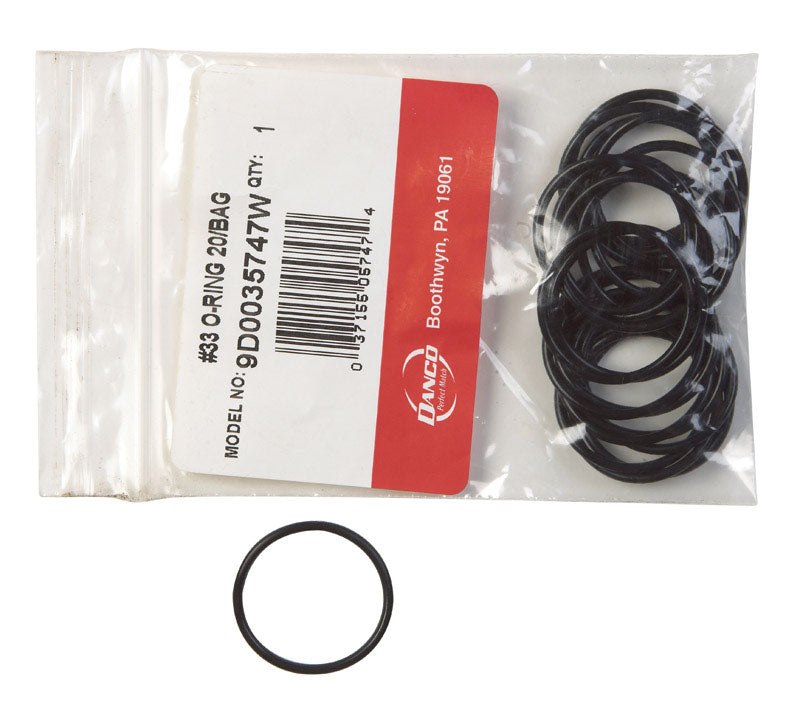 DANCO - Danco 1-1/16 in. D X 15/16 in. D #33 Rubber O-Ring 20 pk