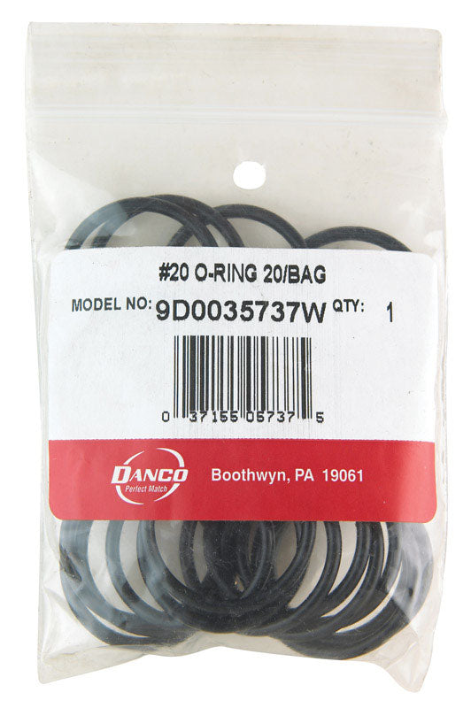 DANCO - Danco 1 in. D X 1-3/16 in. D Rubber O-Ring 20 pk