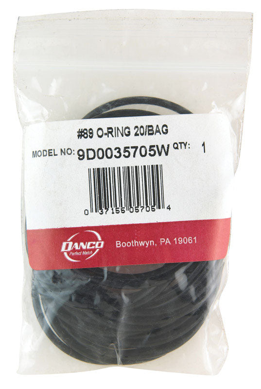 DANCO - Danco 2-3/16 in. D X 2 in. D #89 Rubber O-Ring 20 pk