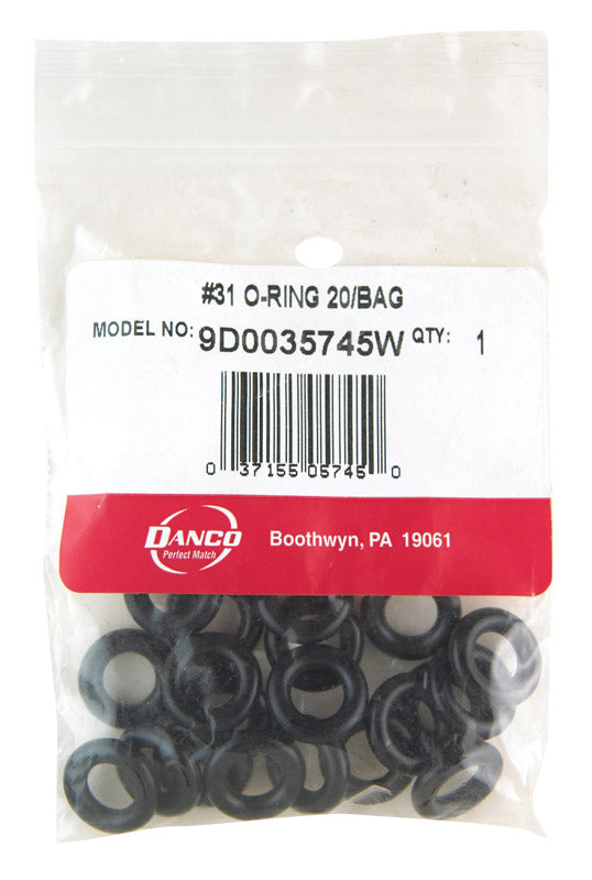 DANCO - Danco 0.56 in. D X 0.31 in. D Rubber O-Ring 20 pk