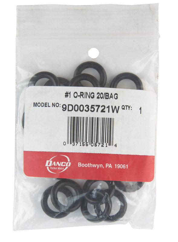 DANCO - Danco 21/32 in. D X 13/32 in. D Rubber O-Ring 20 pk