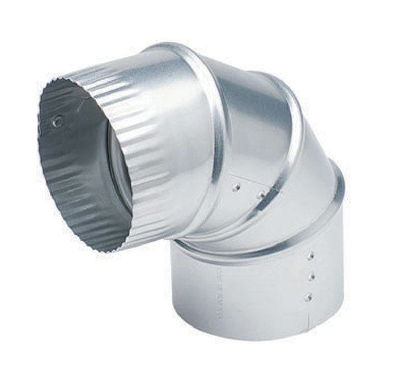 LAMBRO - Deflect-O 3 in. L X 3 in. D Silver Aluminum Vent Elbow