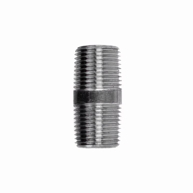 STZ INDUSTRIES - STZ Industries 3/8 in. MIP each X 3/8 in. D MIP Black Steel 1-1/2 in. L Nipple - Case of 5