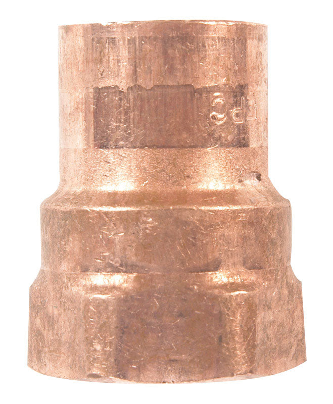 NIBCO - Nibco 1/2 in. Copper X 1/2 in. D FPT Copper Pipe Adapter 1 pk - Case of 25