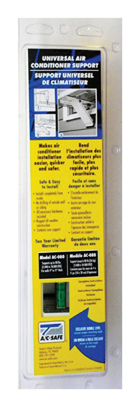 AC-SAFE - AC-Safe White Steel Universal Air Conditioner Support 80 lb