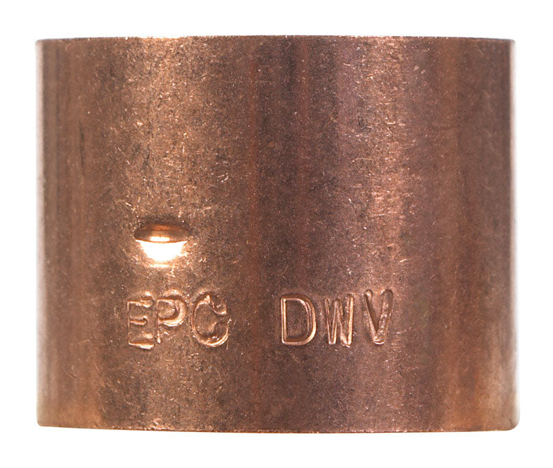 NIBCO - NIBCO 1-1/4 in. Sweat X 1-1/4 in. D Sweat Copper Coupling 1 pk