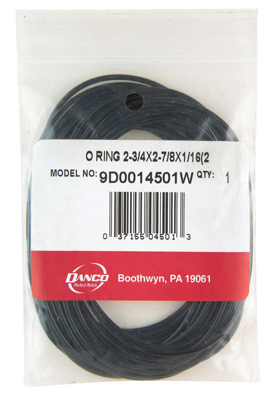 DANCO - Danco 2-7/8 in. D X 2-3/4 in. D Rubber O-Ring 20 pk