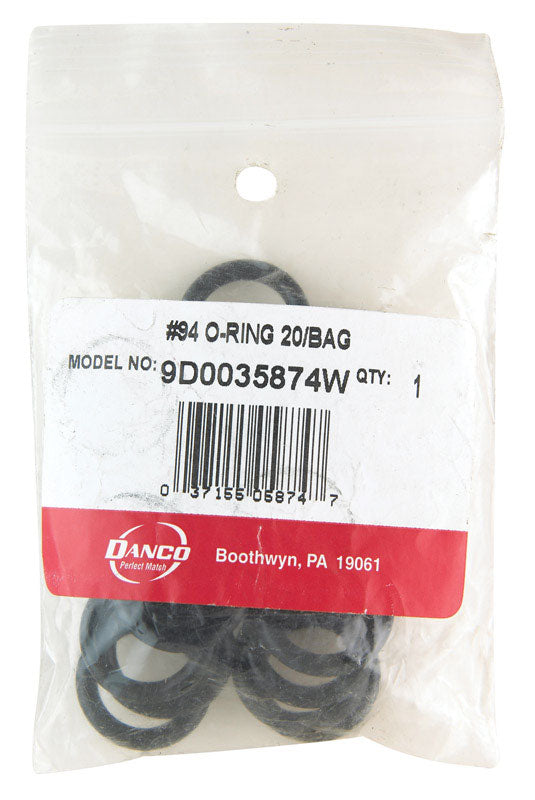 DANCO - Danco 7/8 in. D X 5/8 in. D #94 Rubber O-Ring 20 pk