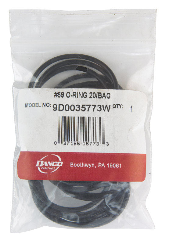 DANCO - Danco 1.88 in. D X 1.69 in. D Rubber O-Ring 20 pk