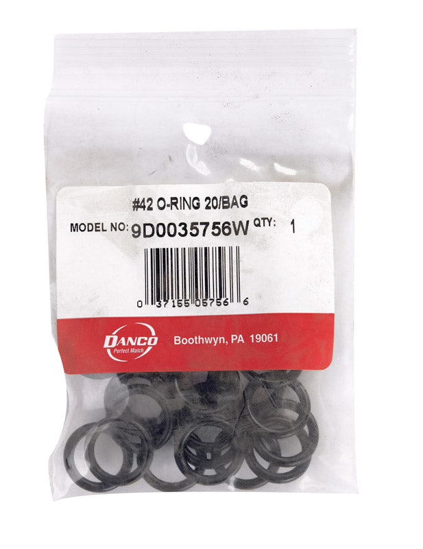 DANCO - Danco 11/16 in. D X 1/2 in. D #42 Rubber O-Ring 20 pk