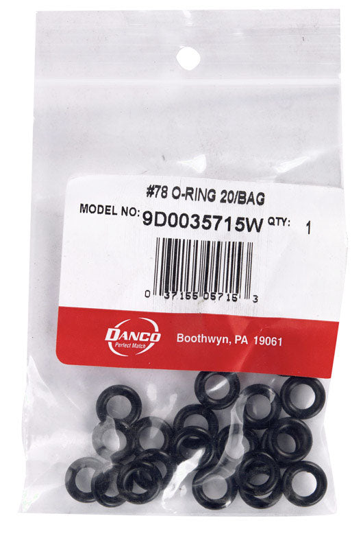 DANCO - Danco 7/16 in. D X 1/4 in. D Rubber O-Ring 20 pk