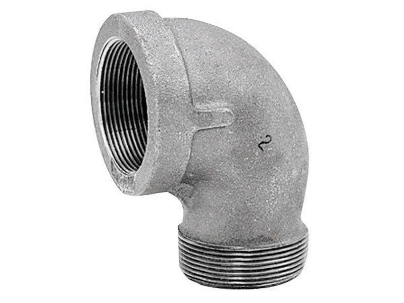 ANVIL - Anvil 1/8 in. FPT X 1/8 in. D MPT Galvanized Malleable Iron 90 Degree Street Elbow