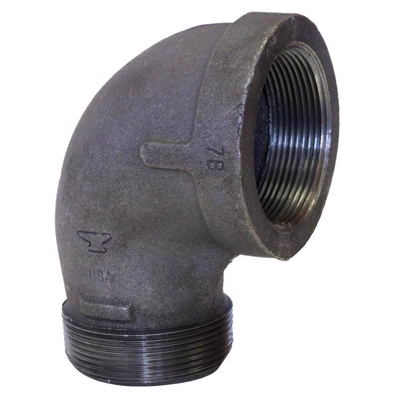 ANVIL - Anvil 1-1/4 in. FPT X 3/4 in. D MPT Galvanized Malleable Iron 90 Degree Street Elbow