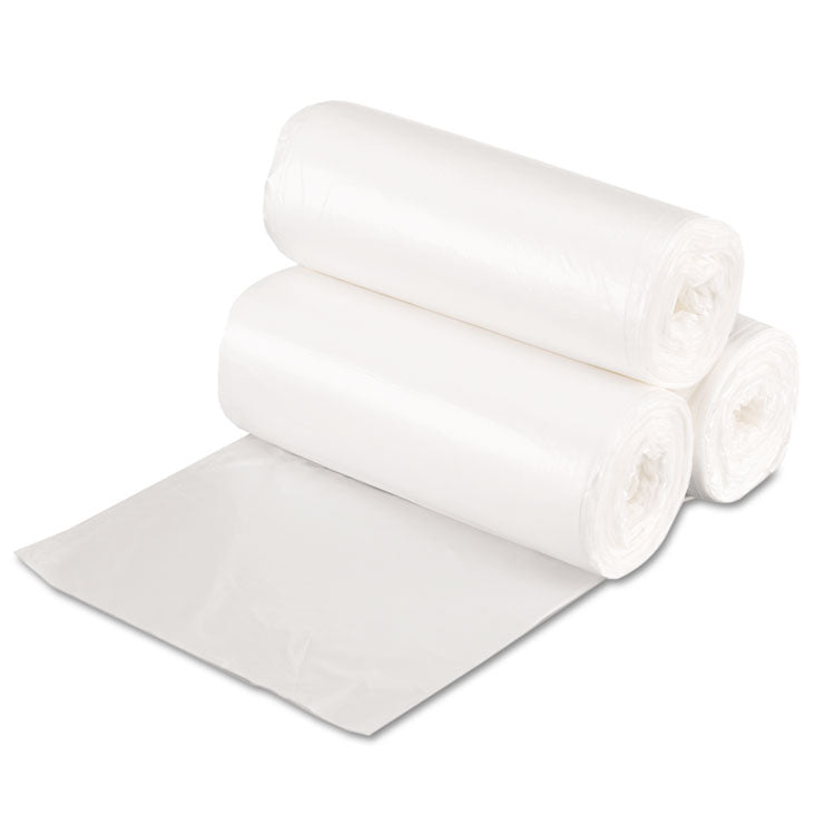 GEN - High Density Can Liners, 16 gal, 7 microns, 24" x 31", Natural, 50 Bags/Roll, 20 Rolls/Carton