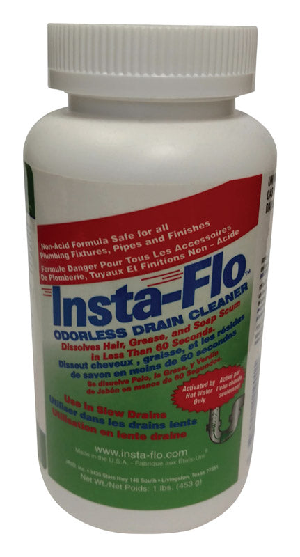 INSTA-FLO - Insta-Flo Crystals Drain Cleaner 1 lb