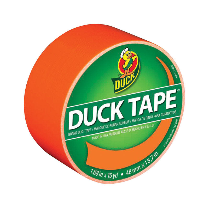 DUCK - Duck 1.88 in. W X 15 yd L Neon Orange Solid Duct Tape