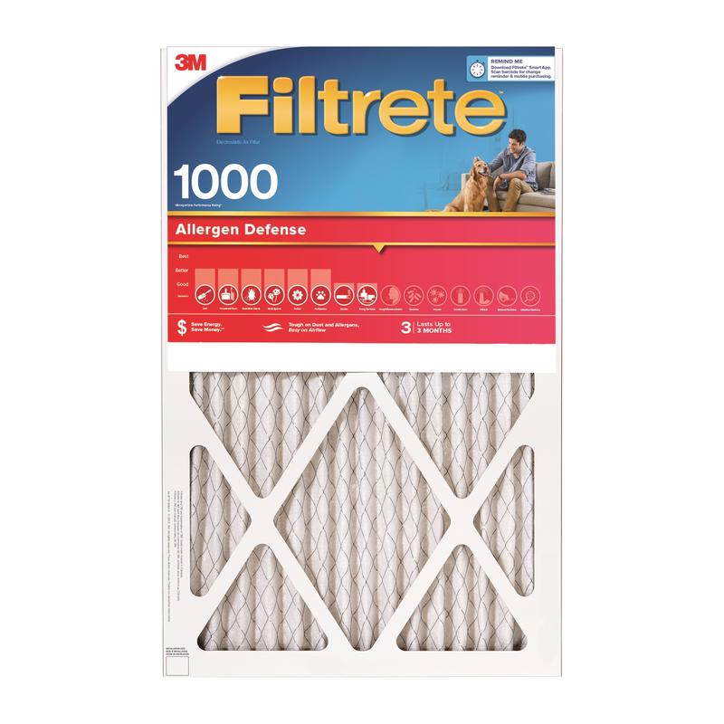 3M - Filtrete 24 in. W X 30 in. H X 1 in. D 11 MERV Pleated Allergen Air Filter 1 pk - Case of 6