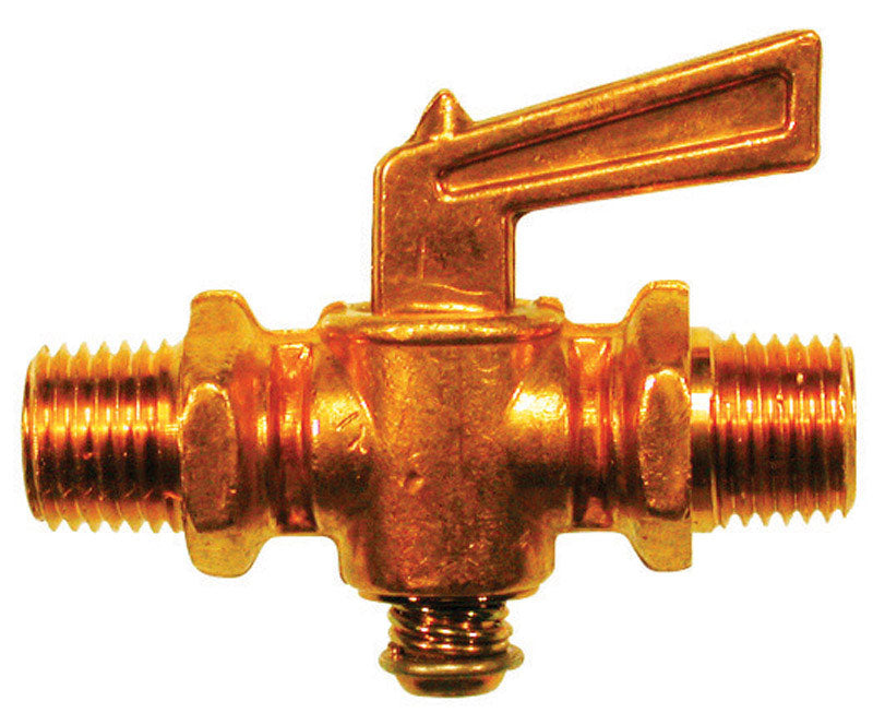 JMF COMPANY - JMF Company 1/4 in. MIP MIP Brass Pipe Valve