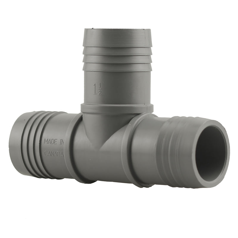 BOSHART INDUSTRIES - Boshart Industries 1-1/2 in. Insert X 1-1/2 in. D Insert Polypropylene Tee 1 pk