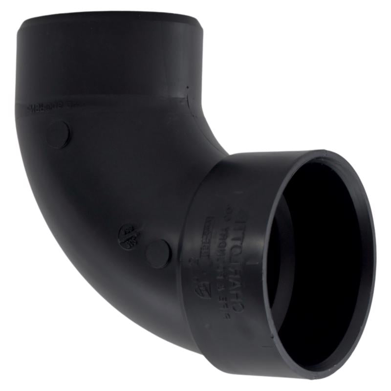 CHARLOTTE PIPE - Charlotte Pipe 3 in. Hub X 3 in. D Spigot ABS 90 Degree Elbow