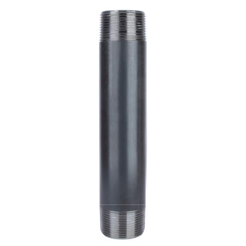 STZ INDUSTRIES - STZ Industries 1-1/4 in. MIP each X 1-1/4 in. D MIP Black Steel 10 in. L Nipple
