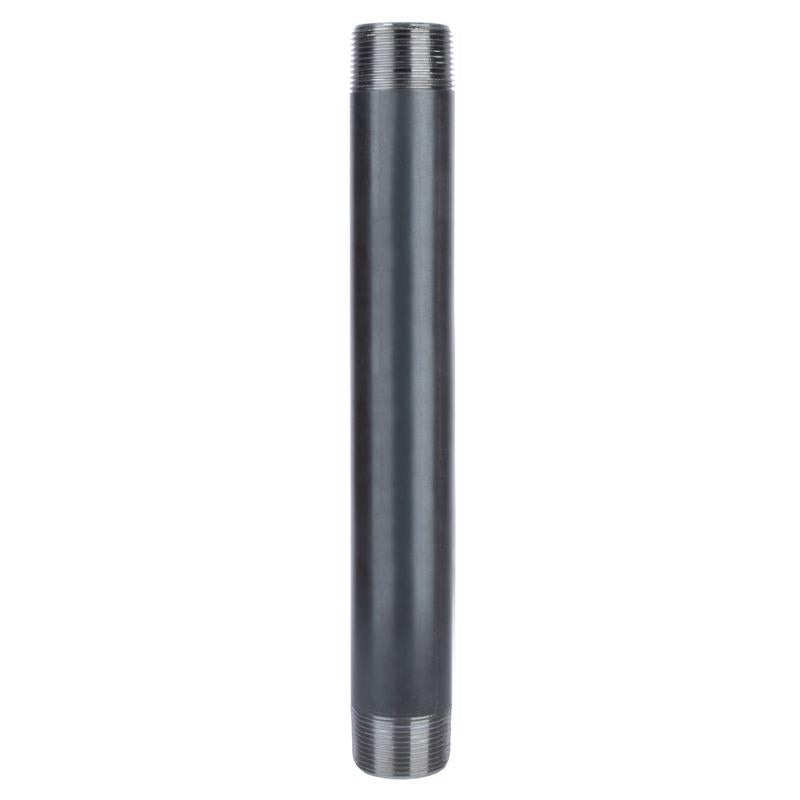 STZ INDUSTRIES - STZ Industries 1-1/4 in. MIP each X 1-1/4 in. D MIP Black Steel 12 in. L Nipple