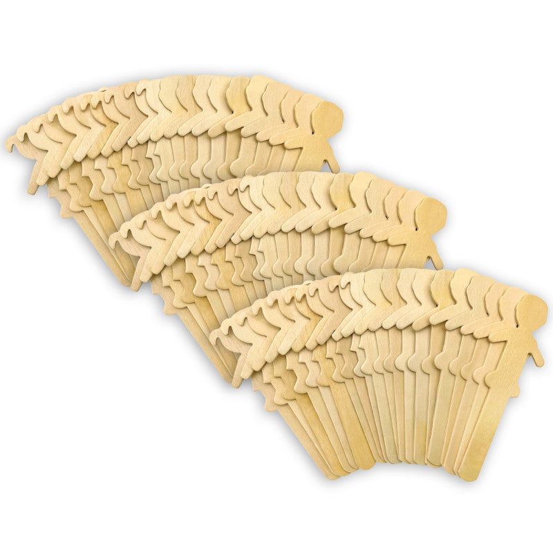 TEACHER CREATED RESOURCES - STEM Basics: People-Shaped Craft Sticks - 50 Per Pack, 3 Packs