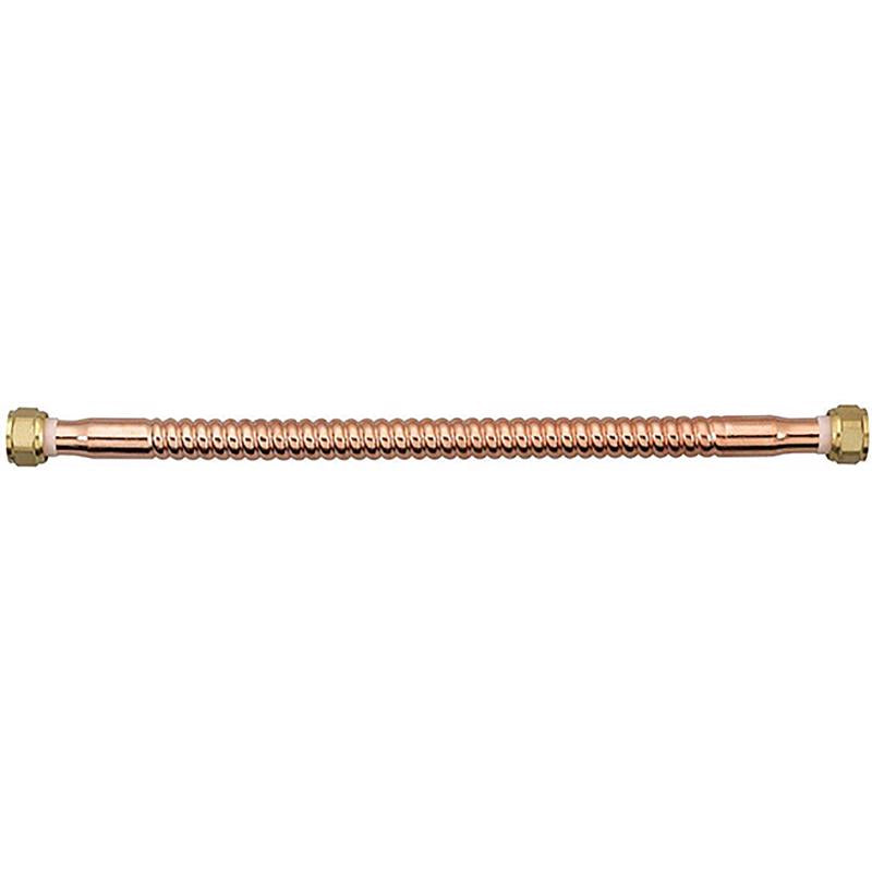 COPPER FLEX - Homewerks 3/4 in. FIP each X 3/4 in. D FIP 18 in. Copper Water Heater Supply Line