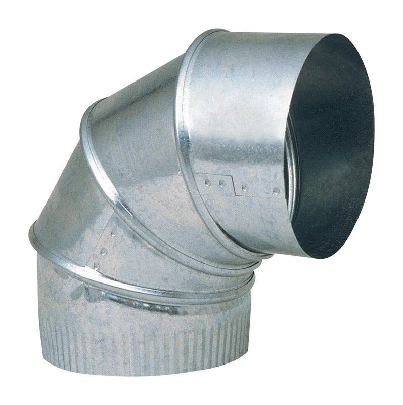 IMPERIAL - Imperial 6 in. D X 6 in. D Adjustable 90 deg Galvanized Steel Furnace Pipe Elbow - Case of 8 [GV0293-C]