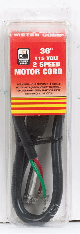 DIAL - Dial Black Plastic Motor Cord [7546]