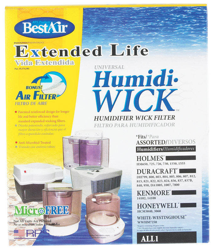 BESTAIR - BestAir Humidifier Wick 1 pk For Holmes, Duracraft, Honeywell, Sears/Kenmore