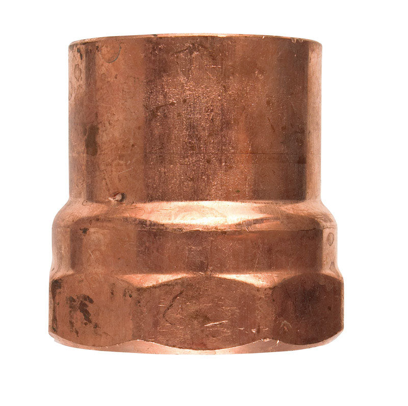 NIBCO - NIBCO 1/2 in. Copper X 1/4 in. D FPT Copper Pipe Adapter 1 pk