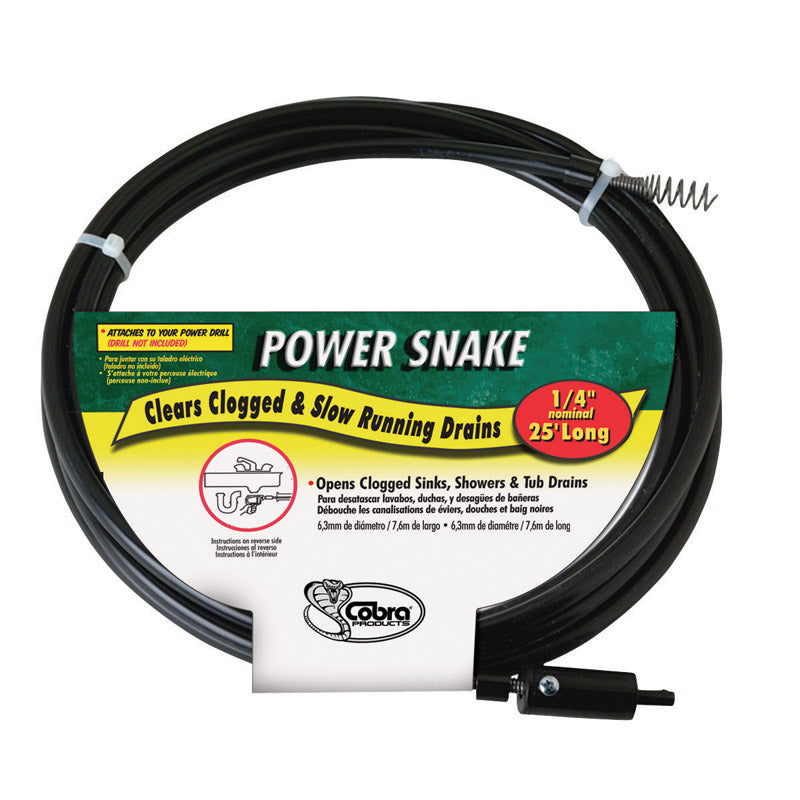 POWER SNAKE - Power Snake 15 ft. L Snake Drain Auger
