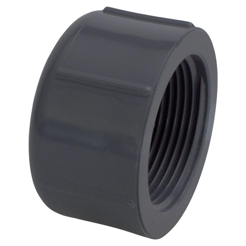 CHARLOTTE PIPE - Charlotte Pipe Schedule 80 3/4 in. MPT X 3/4 in. D FPT PVC Threaded Cap 1 pk