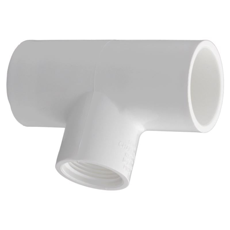 CHARLOTTE PIPE - Charlotte Pipe Schedule 40 1 in. Slip X 1 in. D Slip PVC Reducing Tee 1 pk - Case of 25 [PVC 02401 3200]