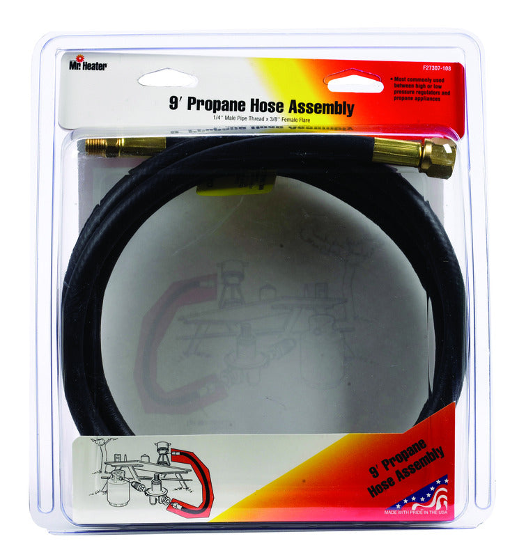 MR. HEATER - Mr. Heater 3/8 in. D X 1/4 in. D X 9 ft. L Brass/Plastic Hose Assembly