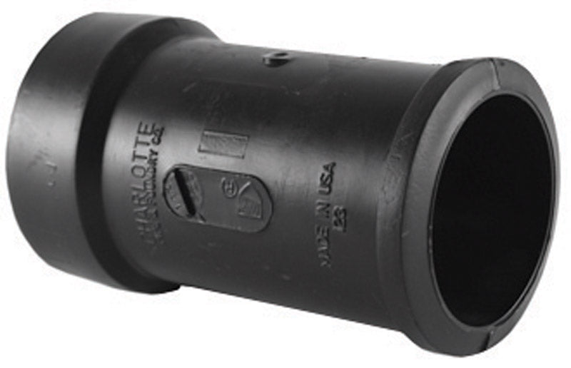 CHARLOTTE PIPE - Charlotte Pipe 3 in. Spigot X 4 in. D Hub ABS Adapter